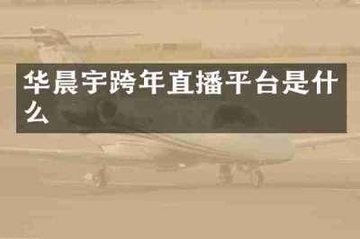 华晨宇跨年直播平台是什么