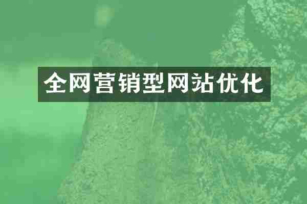 全网营销型网站优化