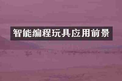 智能编程玩具应用前景