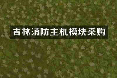 吉林消防主机模块采购