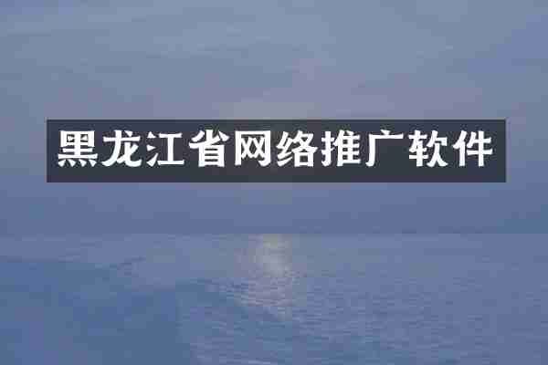 黑龙江省网络推广软件