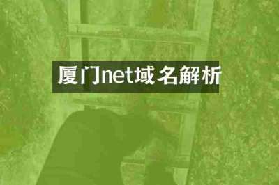 厦门net域名解析