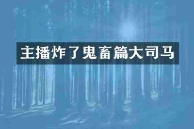 主播炸了鬼畜篇大司马