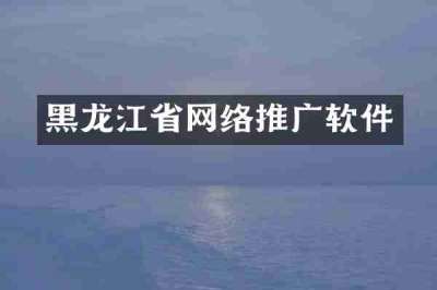 黑龙江省网络推广软件