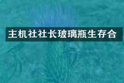 主机社社长玻璃瓶生存合