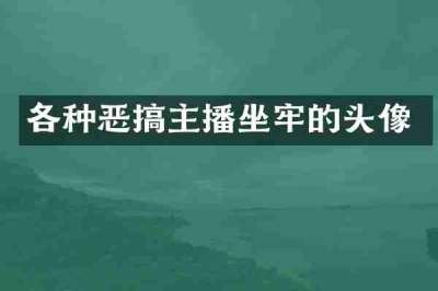 各种恶搞主播坐牢的头像