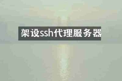 架设ssh代理服务器