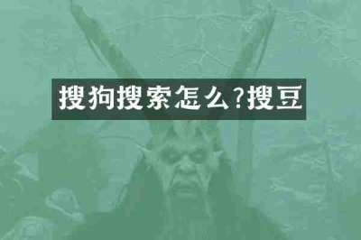 搜狗搜索怎么?搜豆