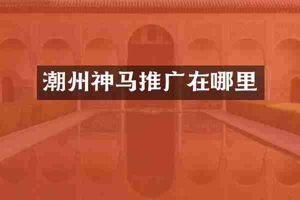 潮州神马推广在哪里