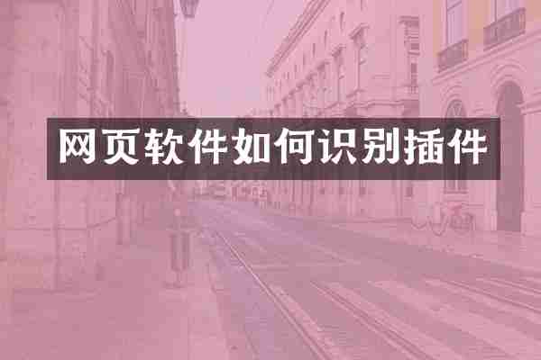网页软件如何识别插件