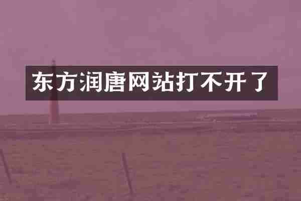 东方润唐网站打不开了