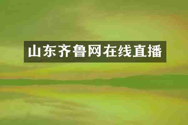 山东齐鲁网在线直播