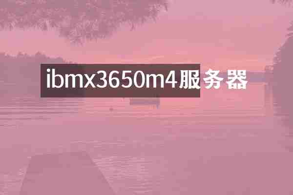 ibmx3650m4服务器