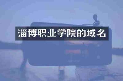 淄博职业学院的域名