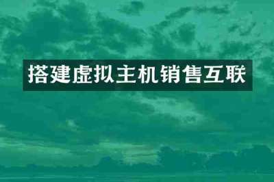 搭建虚拟主机销售互联