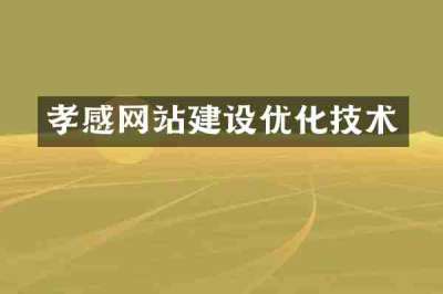 孝感网站建设优化技术