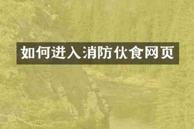 如何进入消防伙食网页