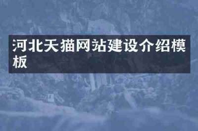 河北天猫网站建设介绍模板
