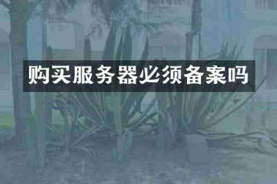 购买服务器必须备案吗