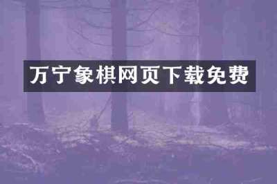 万宁象棋网页下载免费