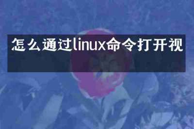 怎么通过linux命令打开视图