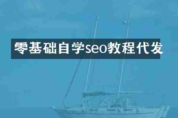 零基础自学seo教程代发
