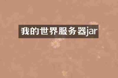 我的世界服务器jar