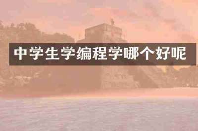 中学生学编程学哪个好呢