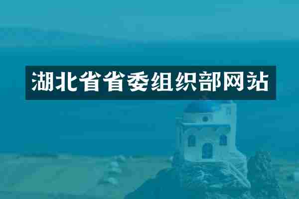 湖北省省委组织部网站