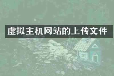虚拟主机网站的上传文件