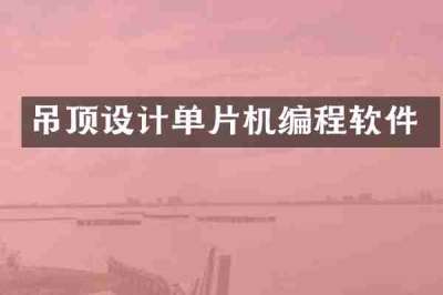 吊顶设计单片机编程软件