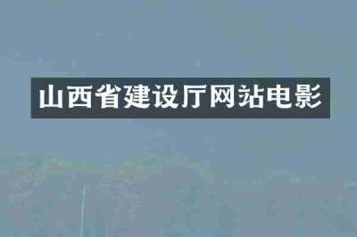 山西省建设厅网站电影