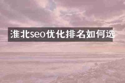 淮北seo优化排名如何选