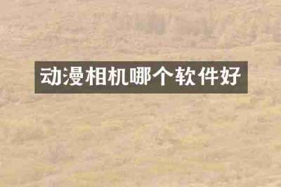 动漫相机哪个软件好