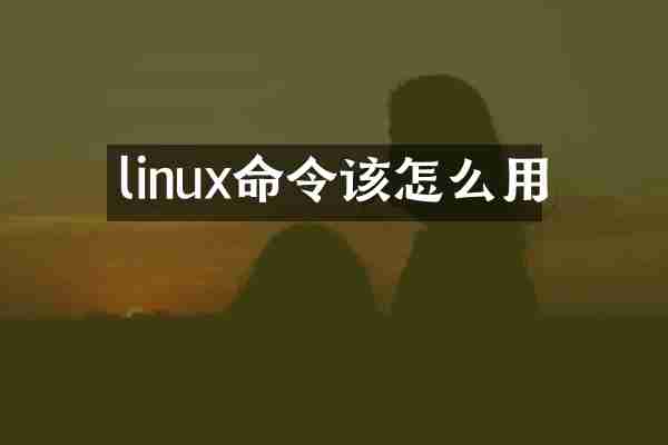 linux命令该怎么用