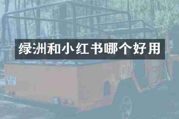 绿洲和小红书哪个好用