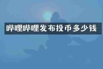 哔哩哔哩发布投币多少钱