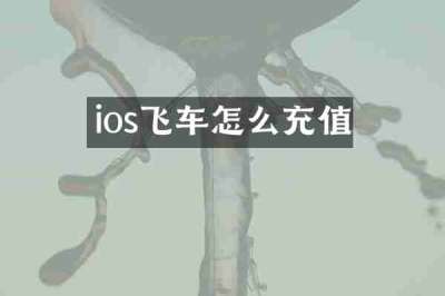 ios飞车怎么充值