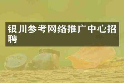 银川参考网络推广中心招聘