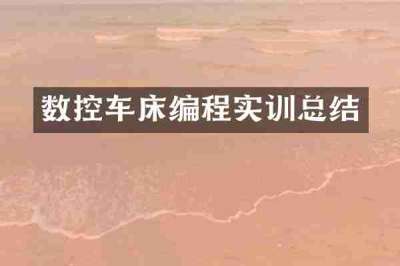 数控车床编程实训总结