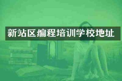 新站区编程培训学校地址