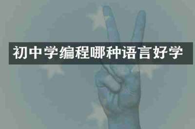初中学编程哪种语言好学