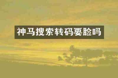 神马搜索转码要脸吗