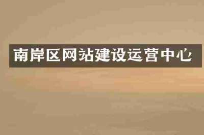 南岸区网站建设运营中心