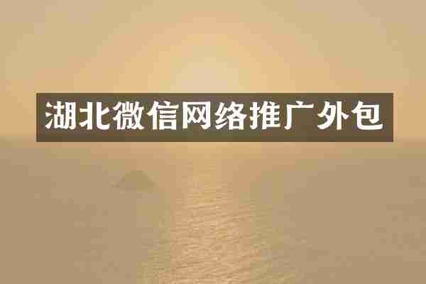 湖北微信网络推广外包