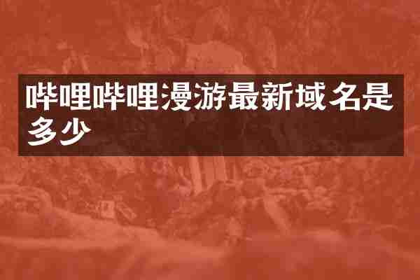 哔哩哔哩漫游最新域名是多少