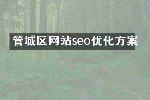 管城区网站seo优化方案