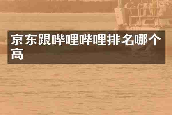 京东跟哔哩哔哩排名哪个高