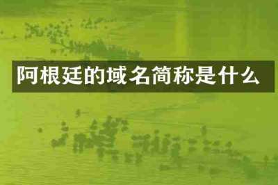 阿根廷的域名简称是什么