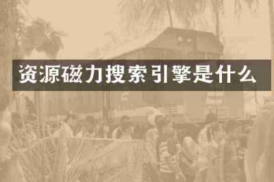 资源磁力搜索引擎是什么